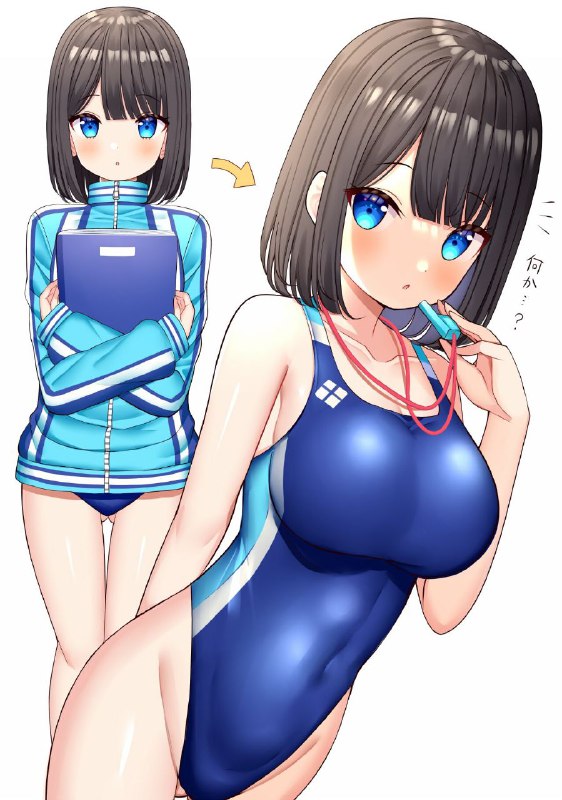 脱ぐとすごい水泳部のマネージャーさん✨