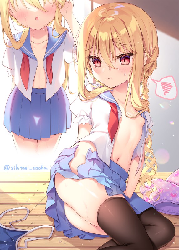 帰る時になって下着を忘れていたことに気づいた子 source