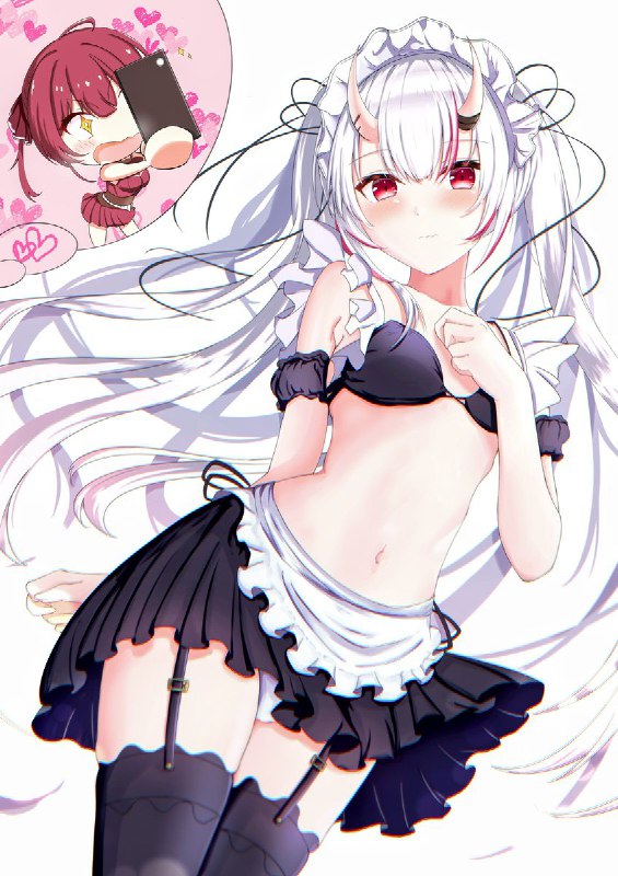 あやめ先輩に着てもらった💘#百鬼絵巻　#マリンのお宝 source