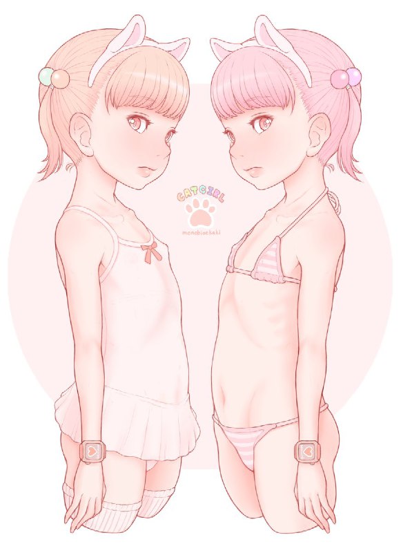 ふたごにゃんこちゃん描きました🐾 source