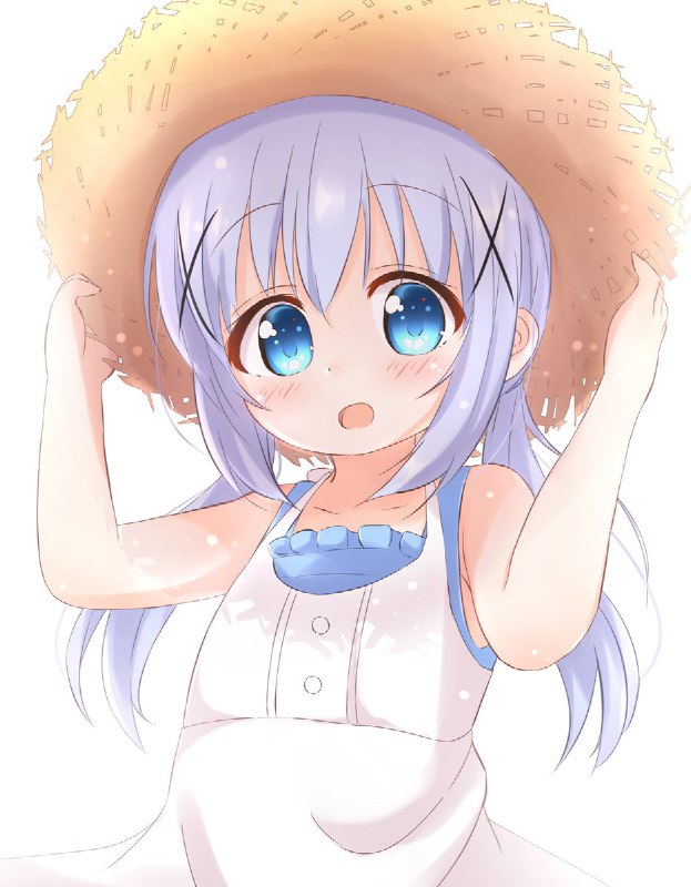 麦わら帽子が似合うチノちゃん#ごちうさ版深夜のお絵描き60分一本勝負 source