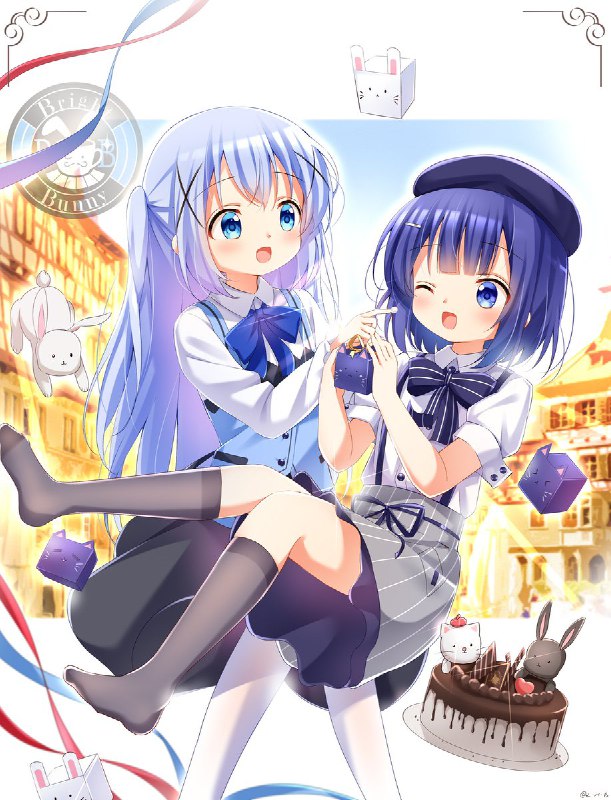 親友との誕生日！🐱#gochiusa#風衣葉冬優誕生祭2022#風衣葉冬優生誕祭2022#1月24日は風衣葉冬優の誕生日 source
