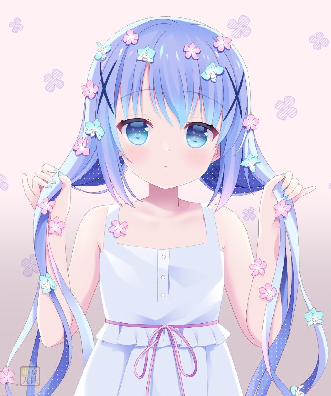 チノちゃん手ツインテ！#ツインテールの日#京章_絵 source
