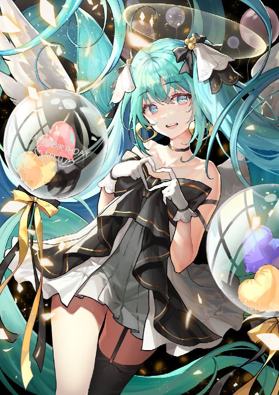 ❤️ミクちゃんおめでと❤️（ついでに私も誕生日）#初音ミク生誕祭2021 source