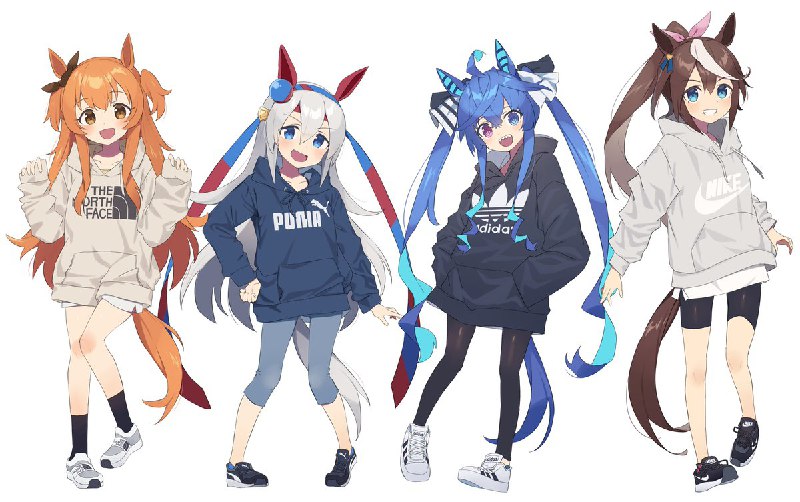 ウマ娘 × スポーツブランドロゴパーカー source