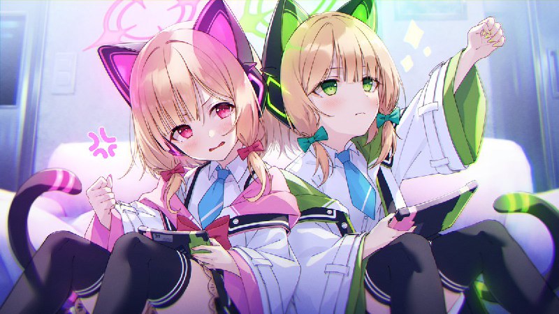 #ブルアカ　#ブルーアーカイブミドリさんとモモイさん