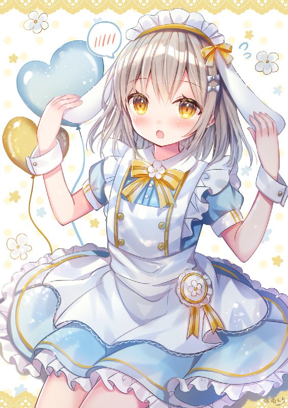 「これ、似合いますか…？🐰🌼」#オリジナル source