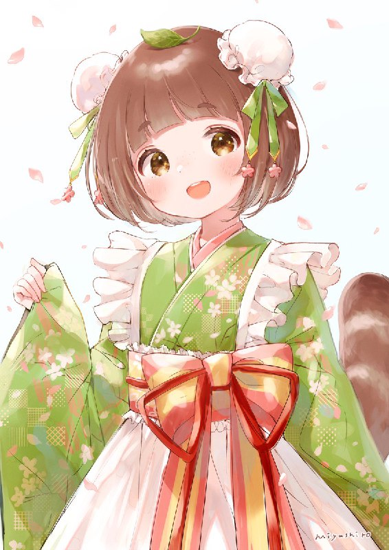 🍃🍵🌸　#たぬ図鑑デザインとイラスト制作をさせて頂いたVtuberのたぬさん(@tanutanu888)が動けるようになったのを記念して🎉おめでとうございます～🌸 source