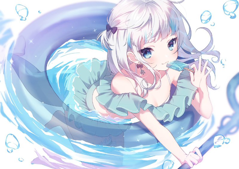 #GuraBirthday2022ぐらちゃんお誕生日おめでとうござます！Happy birthday!🥳👑💙 source#GuraBirthday2022ぐらちゃんお誕生日おめでとうござます！Happy birthday!🥳👑💙 source