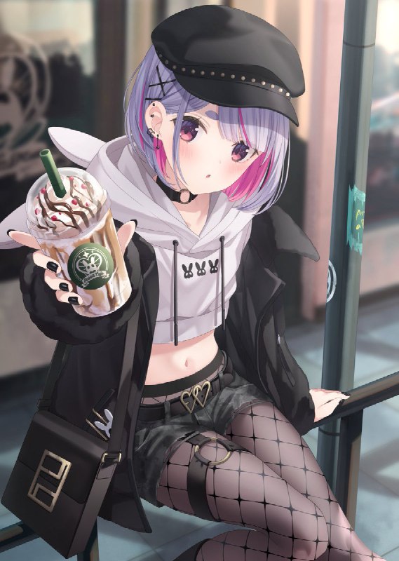 改めまして、兎咲ミミちゃんの新衣装デザイン・お仕立てさせていただきました💜　#ミミ画 source