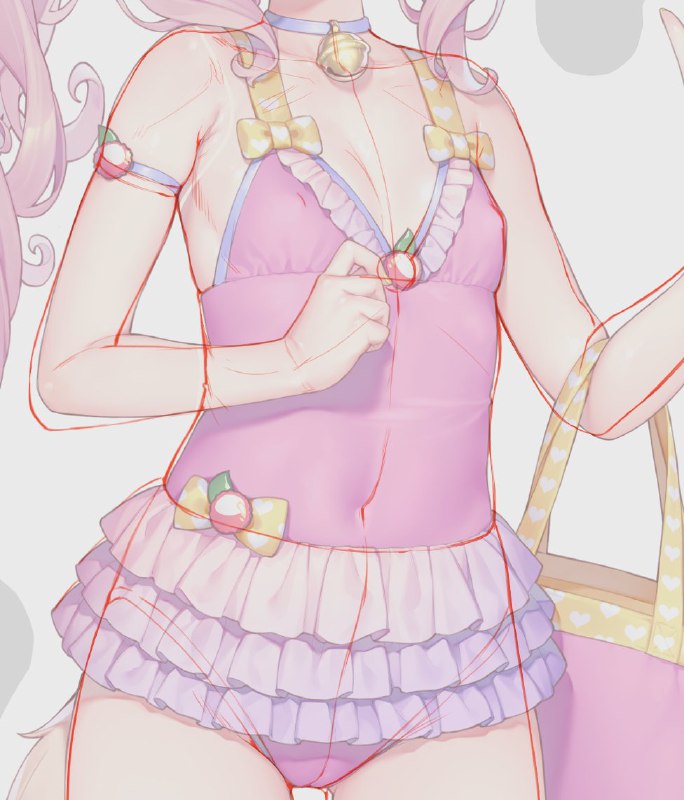 描き終わったらどうする？自分で自分に赤入れをして描き直すのだ…絵って難しすぎる🥺 source