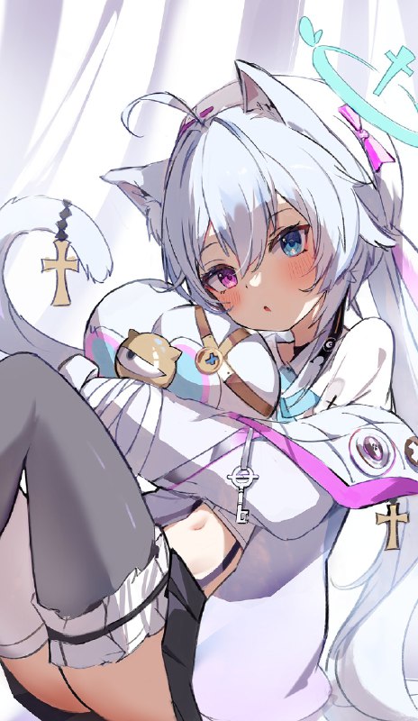 Nazuna new outfit x Cat day 🍭🐈#NananArt #VShojoArt #猫の日 source