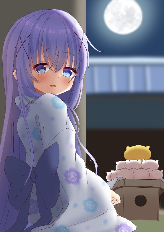 チノちゃんと居ると月が綺麗ですねお題