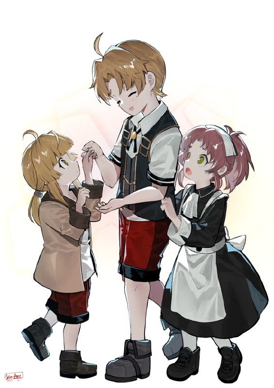 Rudy, Norn and AishaIf only they meet again earlier... 🌻#MushokuTensei #無職転生 #mushoku source