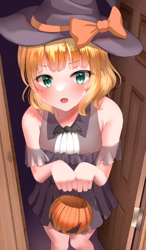 シャロ「トリックオアトリート！✨お菓子くれなきゃいたずらしちゃうぞ！👻🎃」 source
