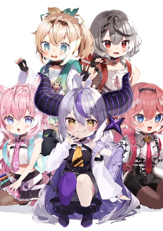 ロリholoX！#laplus_artdesu #Luillust #こよりすけっち #さかまた飼育日記 #いろはにも絵を source