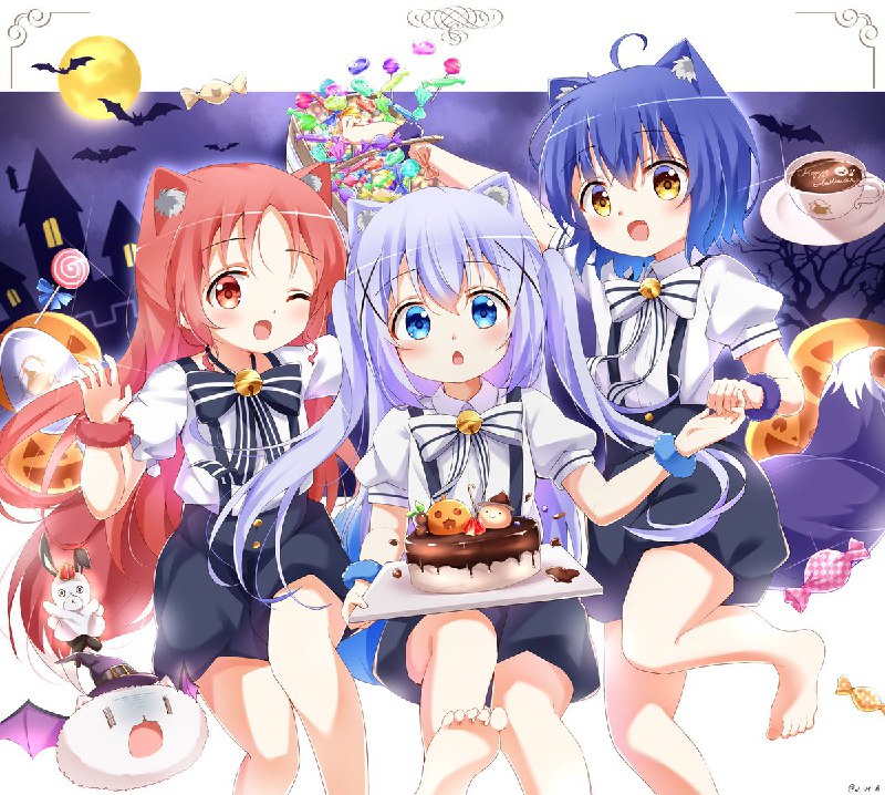 Trick or Treat！🍬🎃#gochiusa #halloween2021#ごちうさ source
