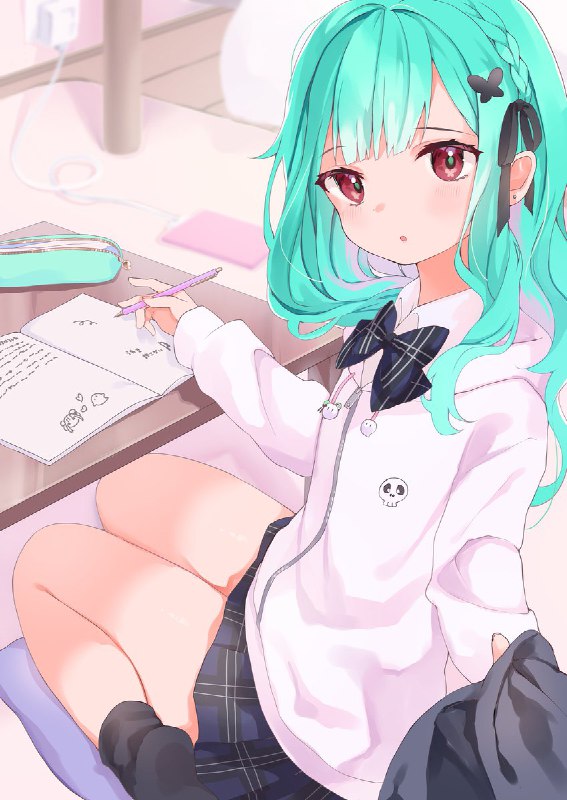 一緒に勉強しよ？#絵クロマンサー source