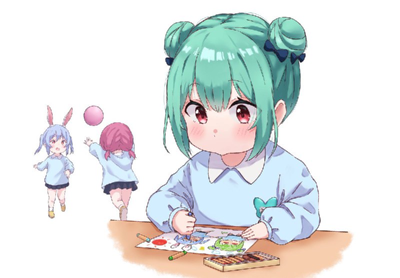 おえかき✨🎨✍#絵クロマンサー #ぺこらーと #マリンのお宝 source