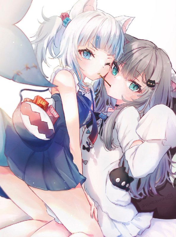 💙💙💙#Nyaacho #gawrt#ポッキーの日 source