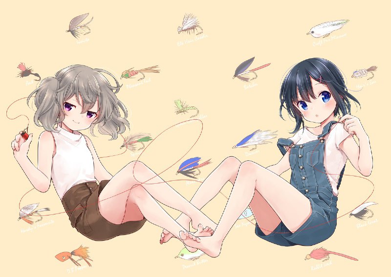 TVアニメ『スローループ』第12話🎣本日放送🎣！今回のお話の原作22話は、単行本4巻に収録されているのですが、ページの都合上こちらの扉絵がカットとなってしまいました😢隠れシーにゃんフライもいるので探してみよう😺🐟#slowloop source