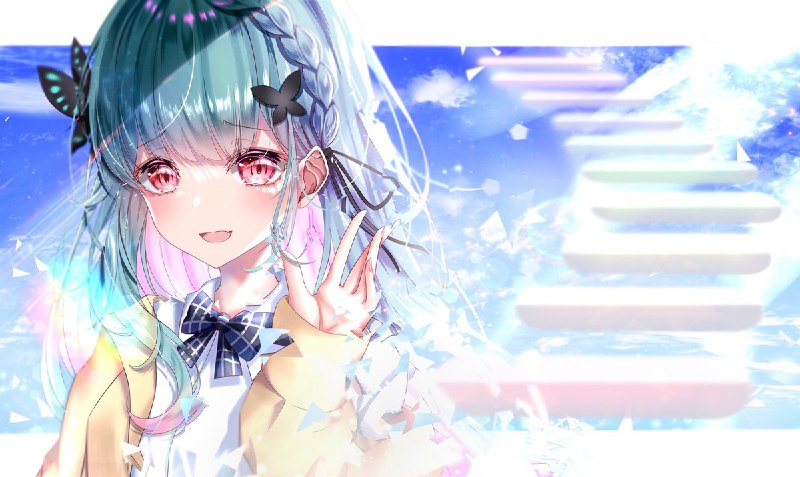 ありがとう🦋#絵クロマンサー #潤羽るしあ source