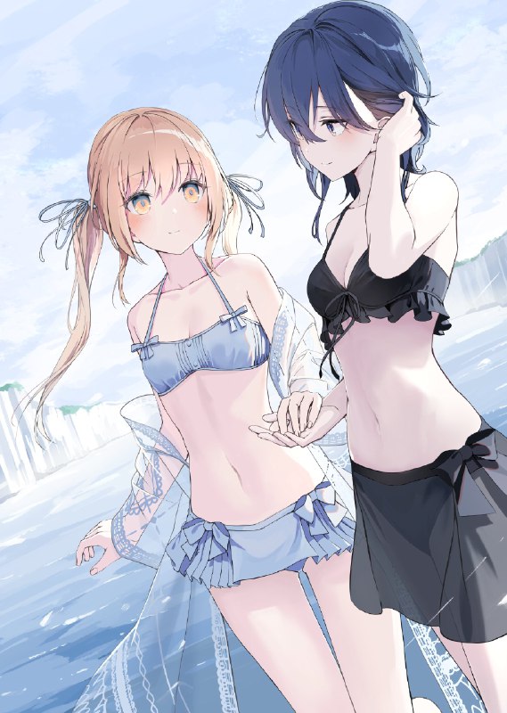 楽園の水辺にて#ふたり武器 source