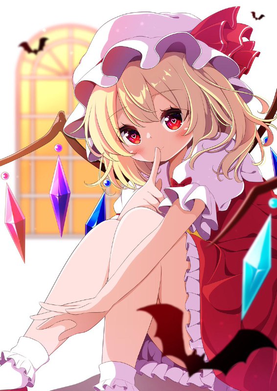 夕暮れフランちゃん#東方 #東方Project #イラスト #フランドール・スカーレット source