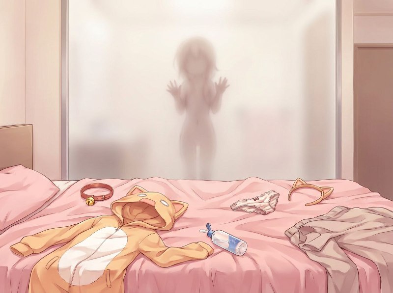 根据给出图片中的人物，生成一张场景细节丰富画风精美的二次元图片