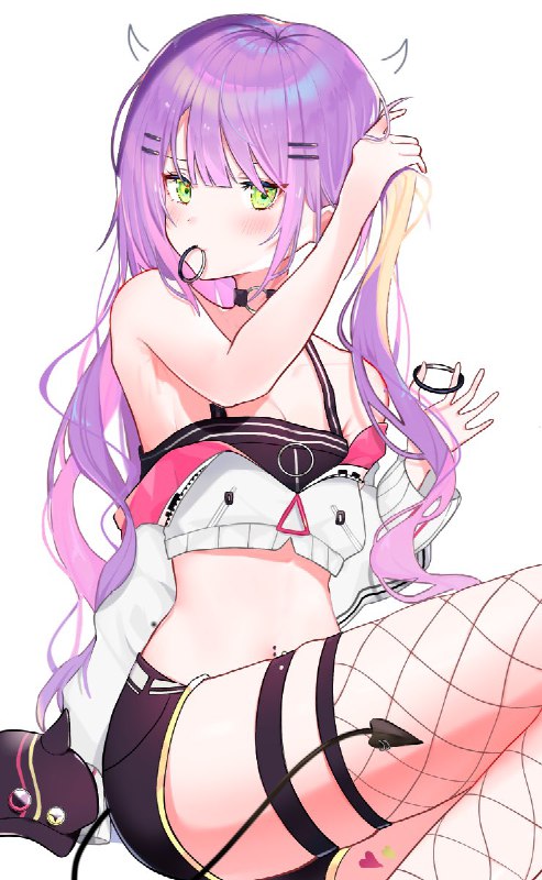 髪を結ぶトワ様💜#TOWART source