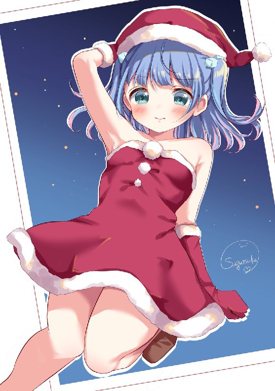 サンタ姿…似合ってるよ！#オリジナル source