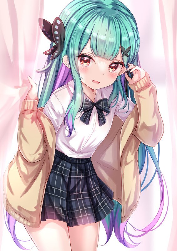 新衣装るーちゃん🦋#潤羽るしあ新衣装#絵クロマンサー source