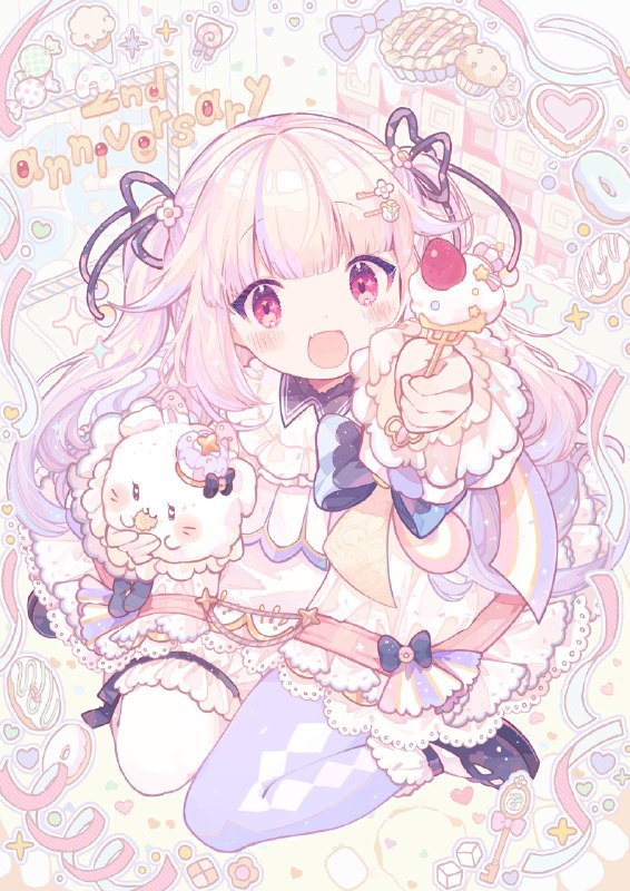 今日で活動2周年になりました🧁🎀✨いつも応援してくれるみんなありがとう！3年目もよろしくお願いします🎶活动两周年！谢谢你一直支持我🙏🏻第三年也会为您带来愉快的直播！！ source