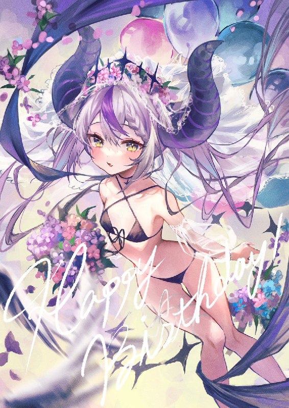 おめでとう🎉#ラプラス・ダークネス生誕祭2022#laplus_artdesu source