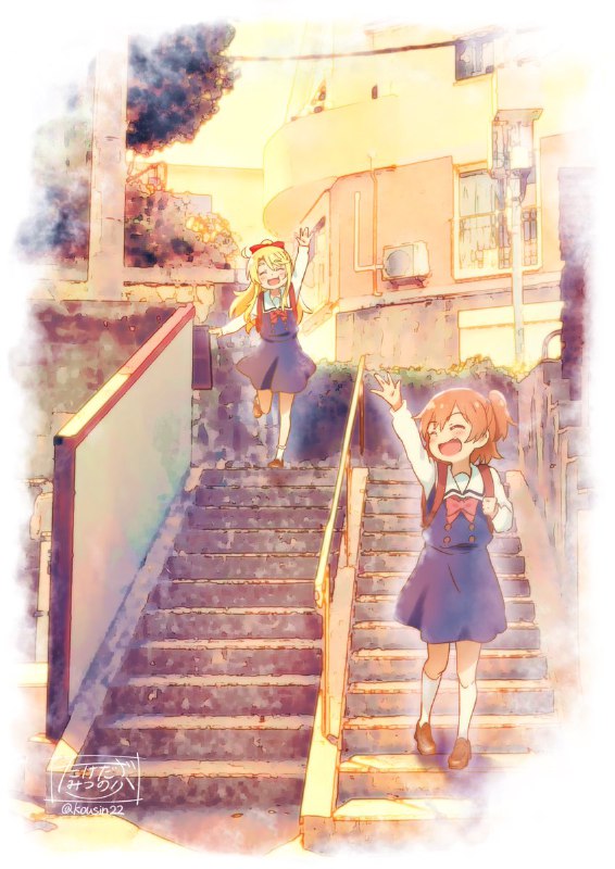 「ひなたちゃーん！また明日ー！」「おう！また明日な！乃愛！」#wataten #わたてん #姫坂乃愛 #星野ひなた source
