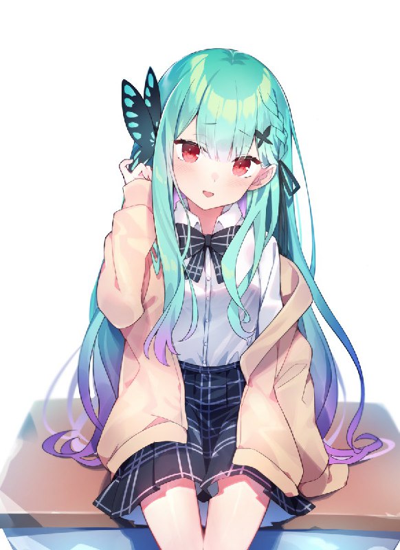 制服るしあちゃん🦋🦋#絵クロマンサー source