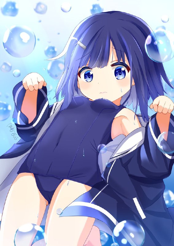 フユちゃんの誕生日なのでスク水着てもらいました🥳#風衣葉冬優生誕祭2023 #風衣葉冬優誕生祭2023 #gochiusa source
