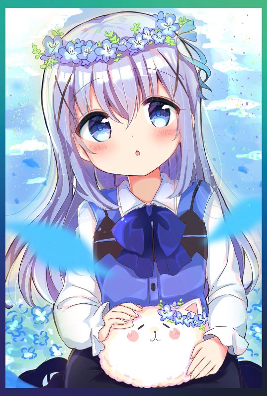 チノちゃんとネモフィラ💠　#ご注文はうさぎですか source