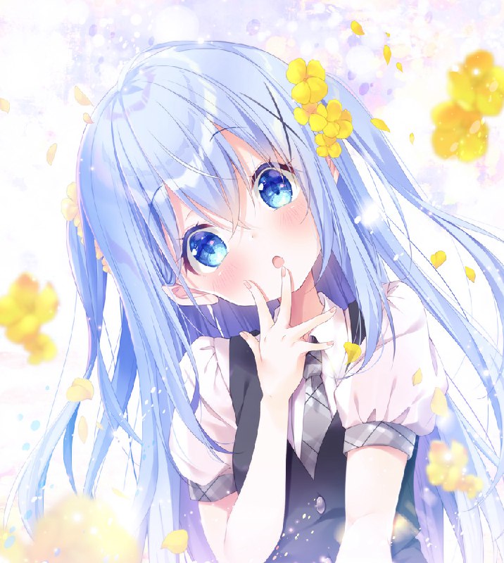シャロちゃん制服に着替えたチノちゃんー💞🐰#ごちうさ #gochiusa source