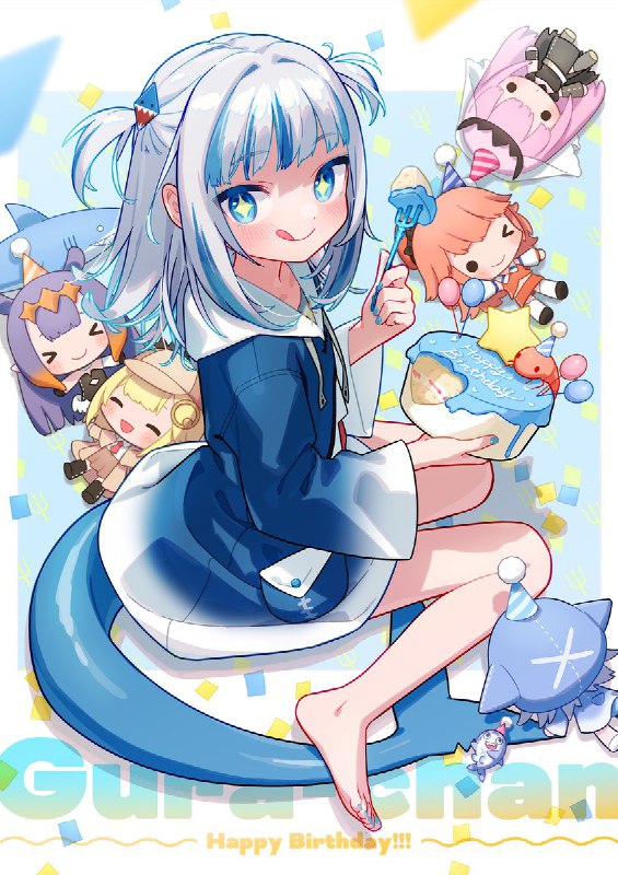 ぐらちゃん誕生日おめでとう〜!!🥳🎂🦈#gawrt #GuraBirthday2022 source