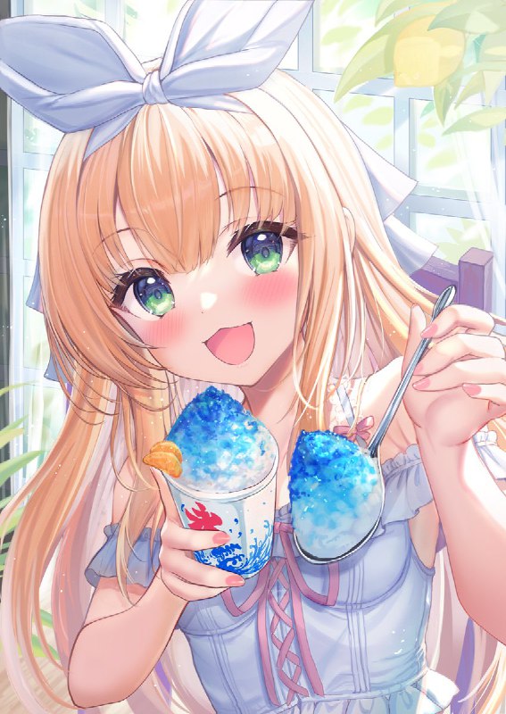 はい、あ～ん💙#有栖の絵本 source