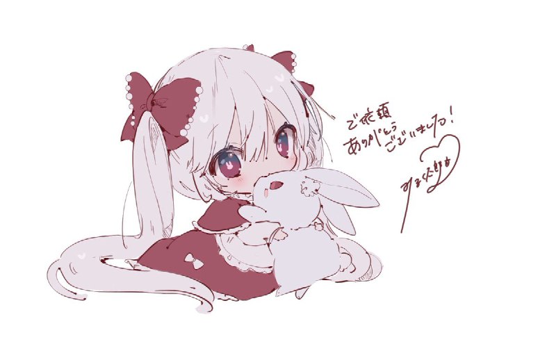 おまけのイラストも描かせてもらった🎀🤍 source