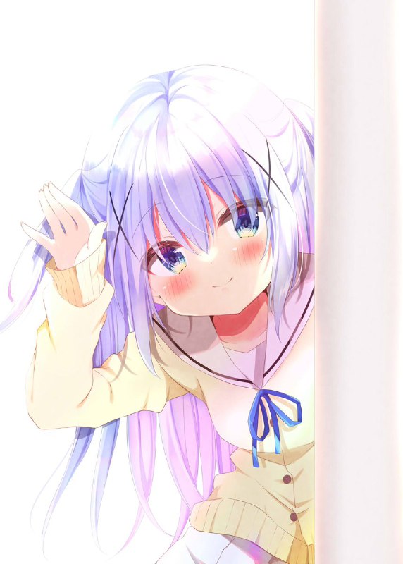 うさぎのポーズをしたチノちゃん🐰#うさぎの日 source