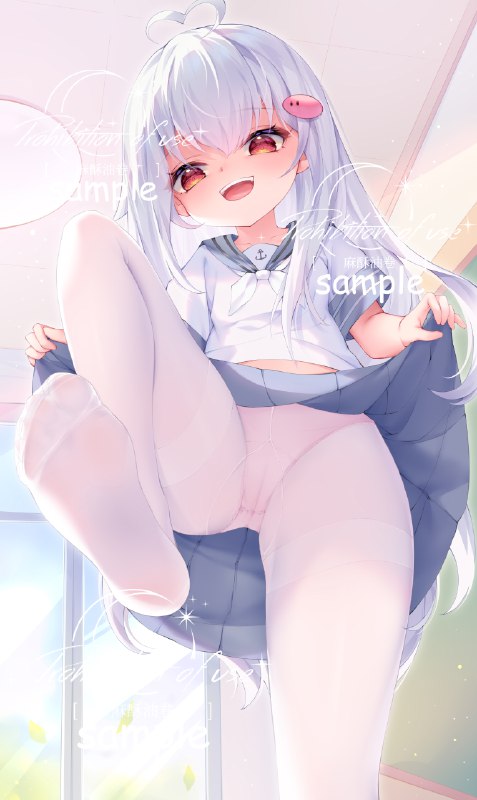 %mid% 白丝萝莉#萝莉 #女の子 #委托 #白发 #足 #白丝