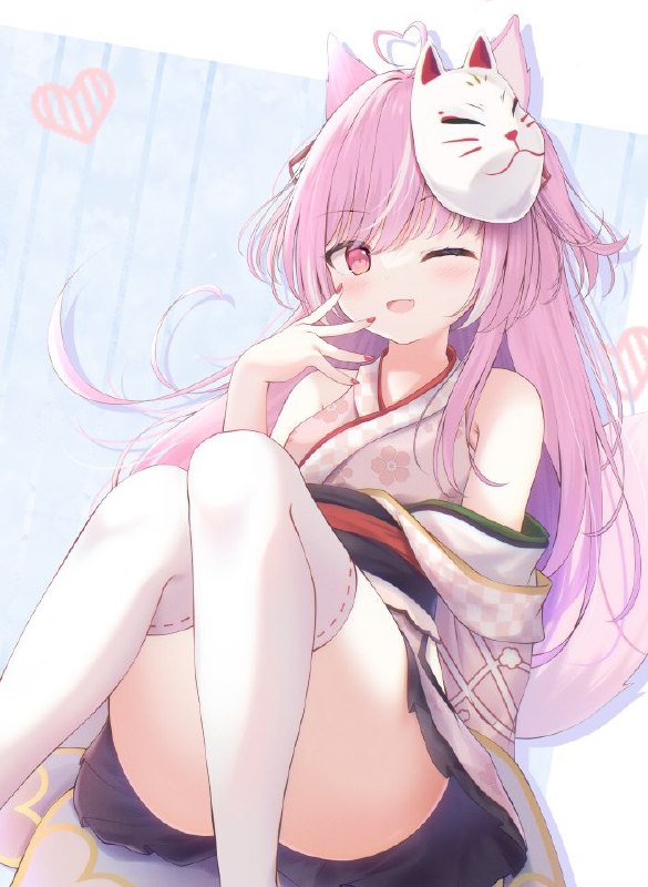 %mid% 輝常うどんちゃん#オリジナル #仕事絵 #輝常うどん #ケモミミ #バーチャルYouTuber500users入り