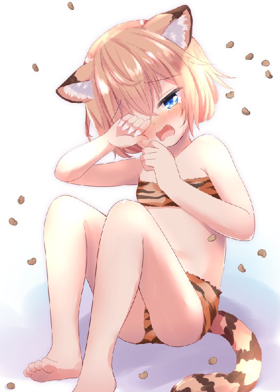  鬼じゃないよぅ#オリジナル #女の子 #鬼 #節分 #けもみみ