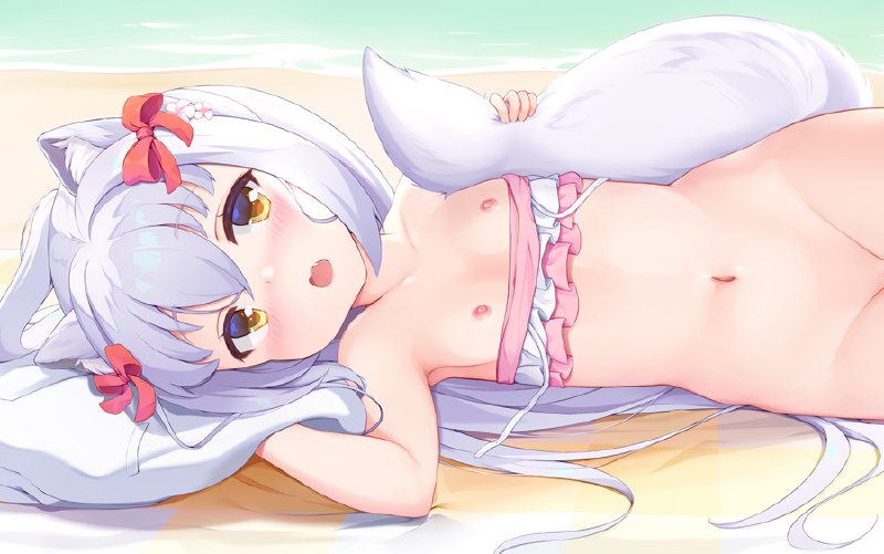 #NSFW Yukina ♥ 抱き枕カバー / Nyatrix 1/4#R-18 #抱き枕 #dakimakura #貧乳 #オリジナルキャラクター #うちの子 #抱き枕カバー #ロリ #裸足