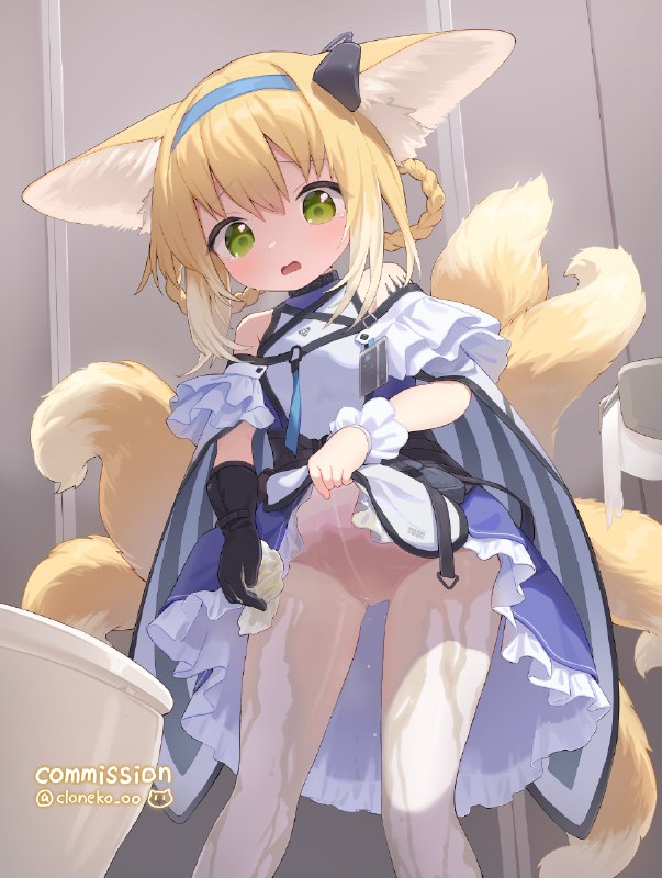  Skeb依頼２７#R-18 #スズラン(アークナイツ) #明日方舟 #おもらし #白タイツ Skeb依頼２７#R-18 #スズラン(アークナイツ) #明日方舟 #おもらし #白タイツ