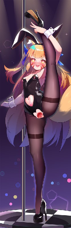 千穗兔女郎#R-18 #バレエ #狐娘 #レオタード #バニーガール #白タイツ #I字バランス千穗兔女郎#R-18 #バレエ #狐娘 #レオタード #バニーガール #白タイツ #I字バランス