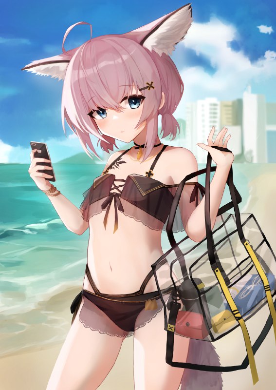  水着！#アークナイツ #ススーロ(アークナイツ) #水着 #海水浴